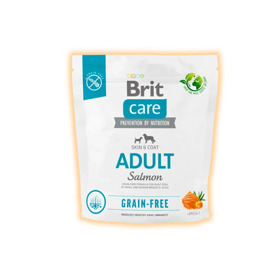 Brit Care Grain-free Adult сухий корм для собак 1 кг - лосось - pawow.com.ua