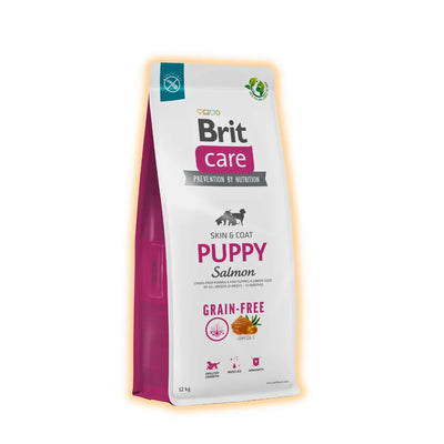 Cухий корм для цуценят Brit Care Grain-Free Puppy 12 кг - лосось - pawow.com.ua