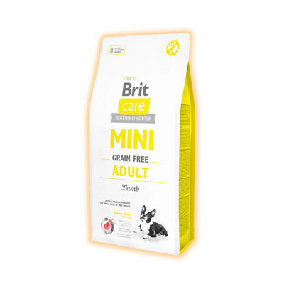 Brit Care Grain Free Mini Adult сухий корм для собак 7 кг - ягня - pawow.com.ua