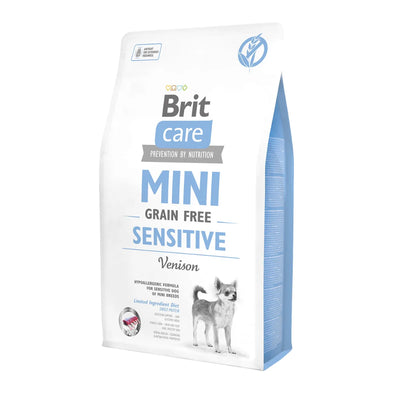 Brit Care Mini GF Sensitive сухий корм для собак 2 кг - оленина - pawow.com.ua