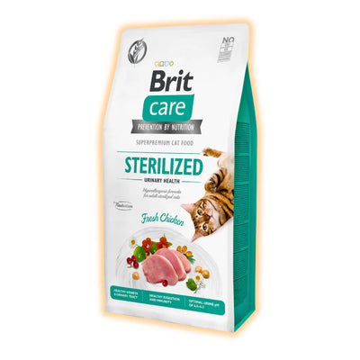 Сухий корм для котів Brit Care Cat Grain Free Sterilized Urinary Health 7 кг - курка - pawow.com.ua