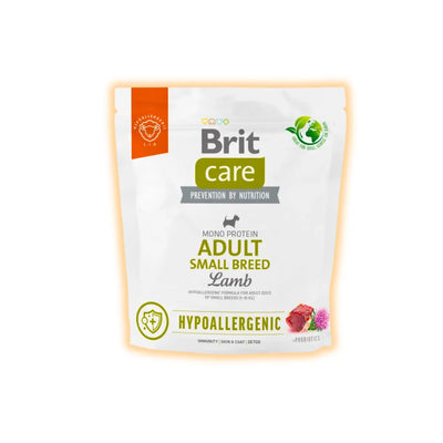 Brit Care Hypoallergenic Adult Small Breed сухий корм для собак 1 кг - ягня - pawow.com.ua
