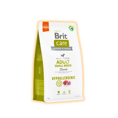 Brit Care Hypoallergenic Adult Small Breed сухий корм для собак 7
кг - ягня - pawow.com.ua