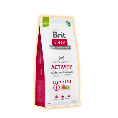 Cухий корм для собак Brit Care Sustainable Activity 12 кг - курка та комахи - pawow.com.ua