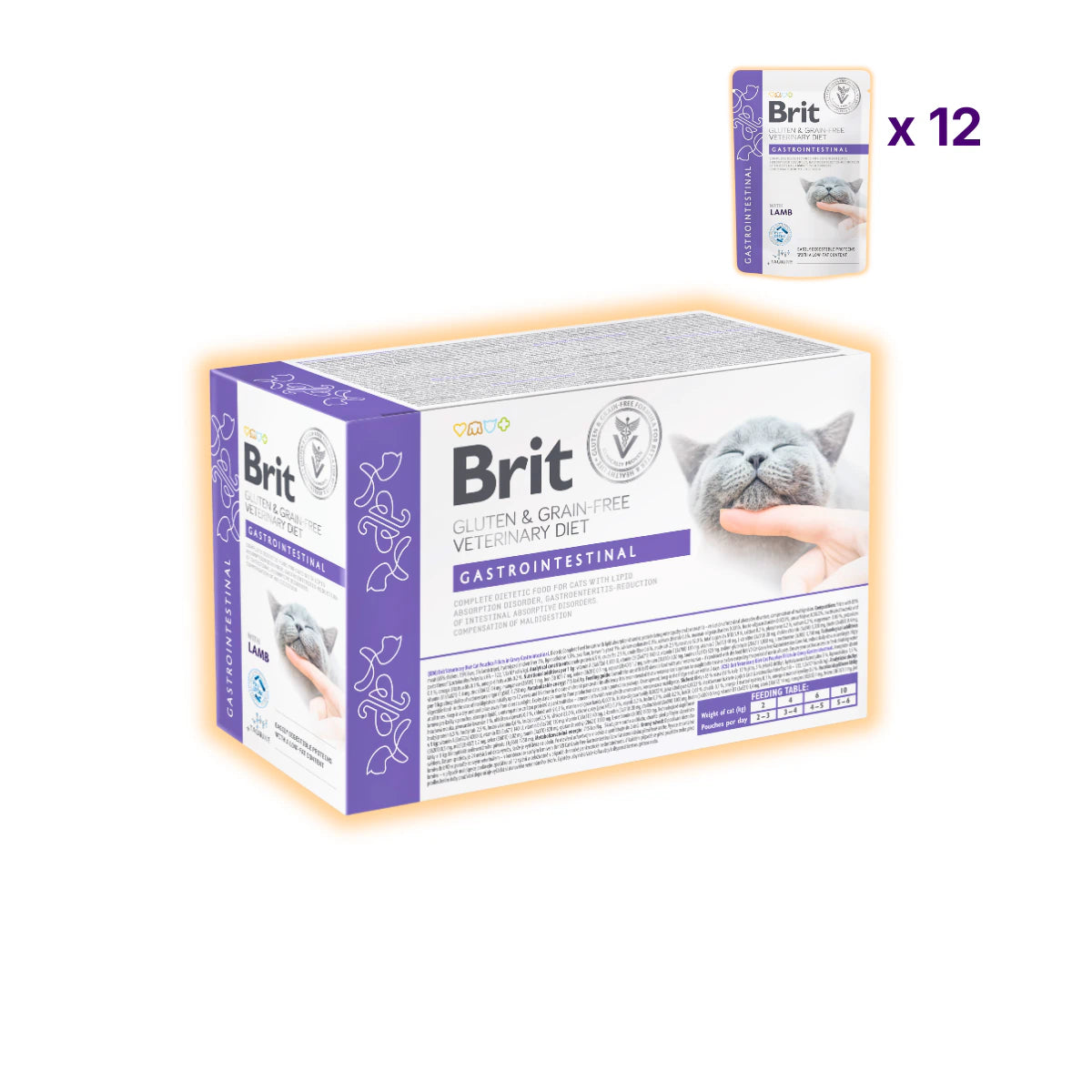 Вологий корм для котів Brit Veterinary Diet Gastrointestinal 85 г - ягня - pawow.com.ua