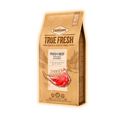 Cухий корм для собак Carnilove True Fresh Adult 11,4 кг - яловичина, горох та гарбуз - pawow.com.ua