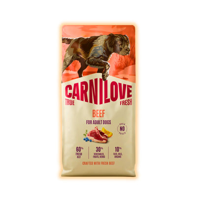 Корм сухий Carnilove True Fresh Beef для cобак яловичина 12 кг - pawow.com.ua