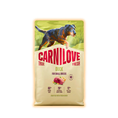Корм сухий Carnilove True Fresh Duck Small Breed для cобак малих порід качка 4 кг - pawow.com.ua