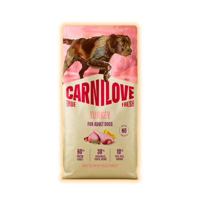 Корм сухий Carnilove True Fresh Turkey для cобак індичка 12 кг - pawow.com.ua