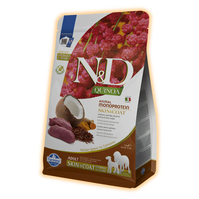 Farmina N&D Quinoa Dog Adult Medium & Maxi Skin & Coat Venison & Coconut 2.5 кг - pawow.com.ua