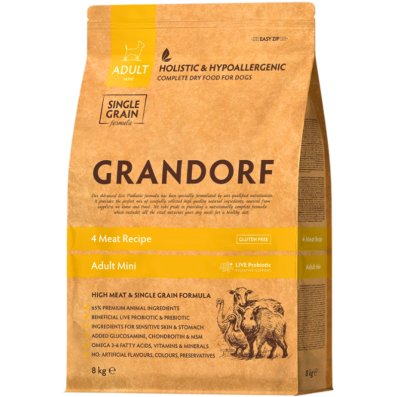 Grandorf 4 Meat Adult Dog Mini Breeds