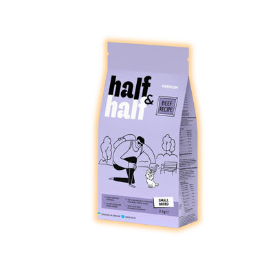 Cухий корм для собак Half&Half Small Breed 2 кг - яловичина - pawow.com.ua