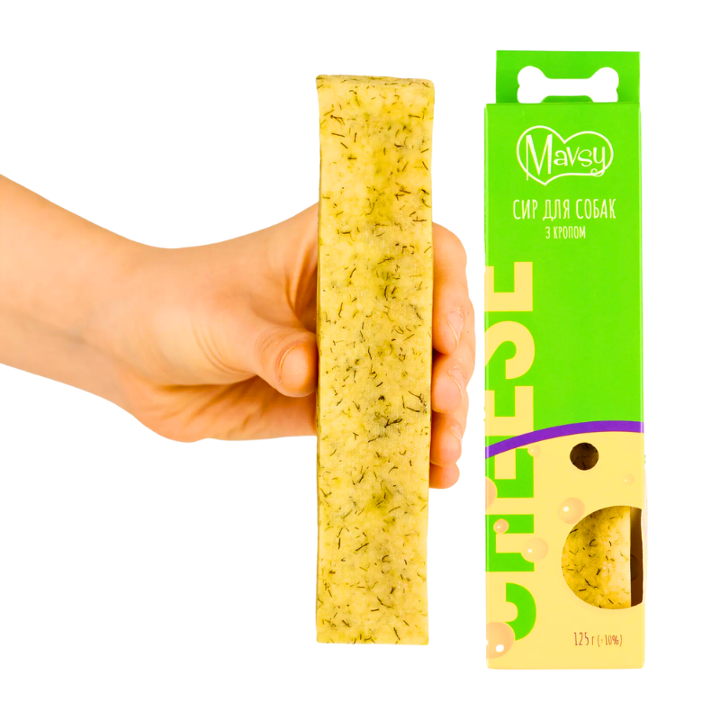 Упаковка ласощів Mavsy Cheese Stick Dill 125г