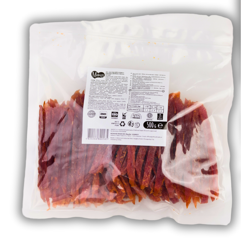 Упаковка Mavsy Soft Duck Slice - Peking duck 500г