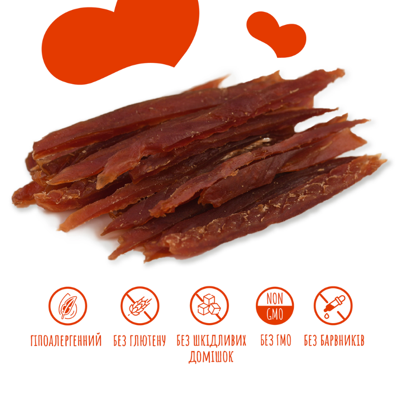 Критерії якості ласощів для собак Mavsy Soft DUCK Slice з качкою по-пекінськи