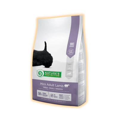Nature's Protection Mini Adult Lamb Small Breeds Сухий корм для дорослих собак малих порід з ягням, 2 кг - pawow.com.ua