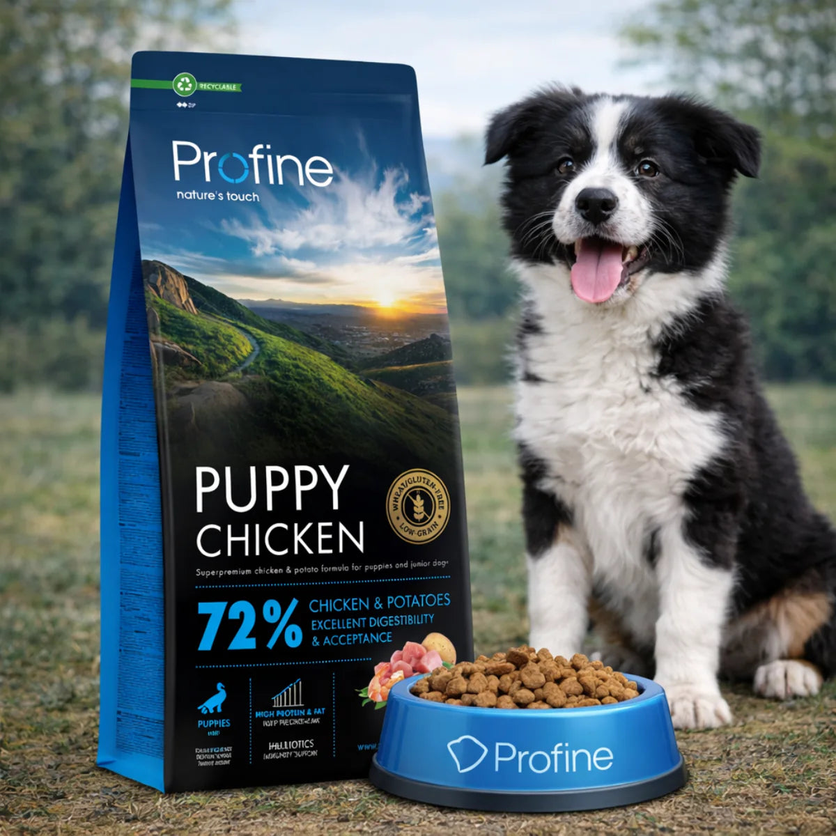 Cухий корм для цуценят Profine Puppy - курка та картопля, промофото - pawow.com.ua
