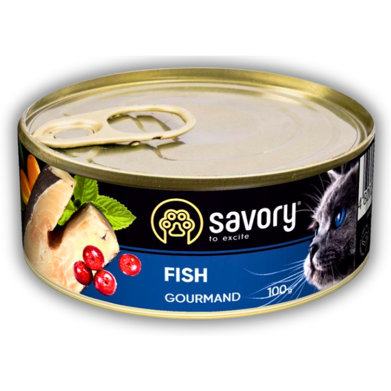 Savory консерви з рибою для вибагливих котьо усіх порід