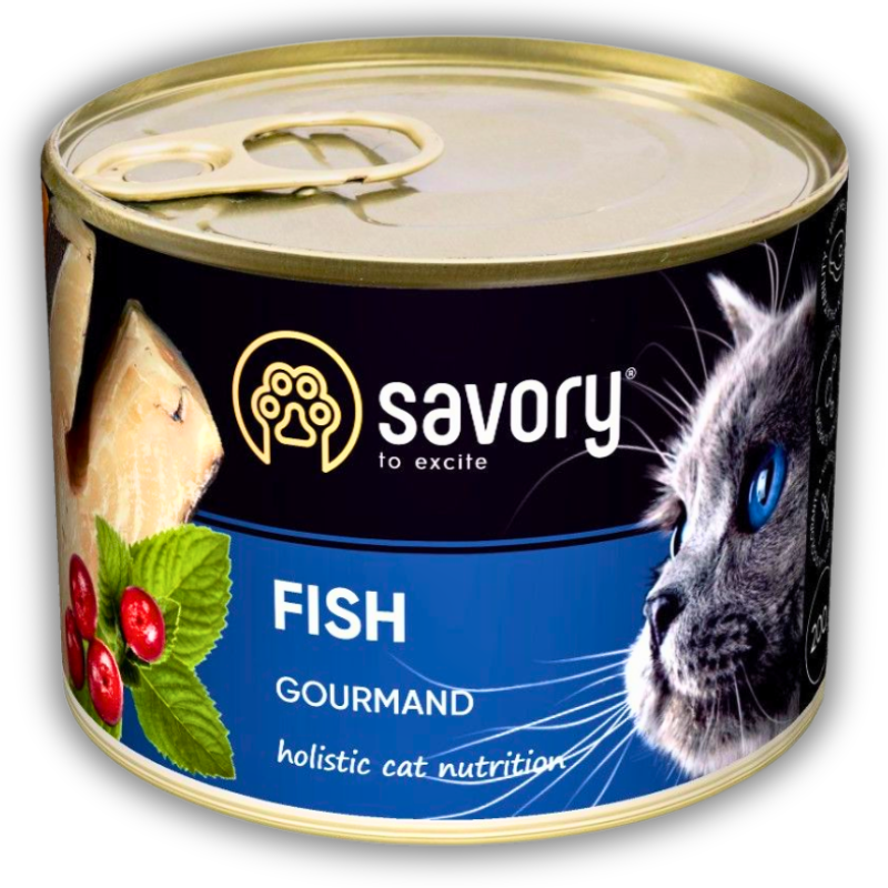 Savory консерви з рибою для вибагливих котьо усіх порід