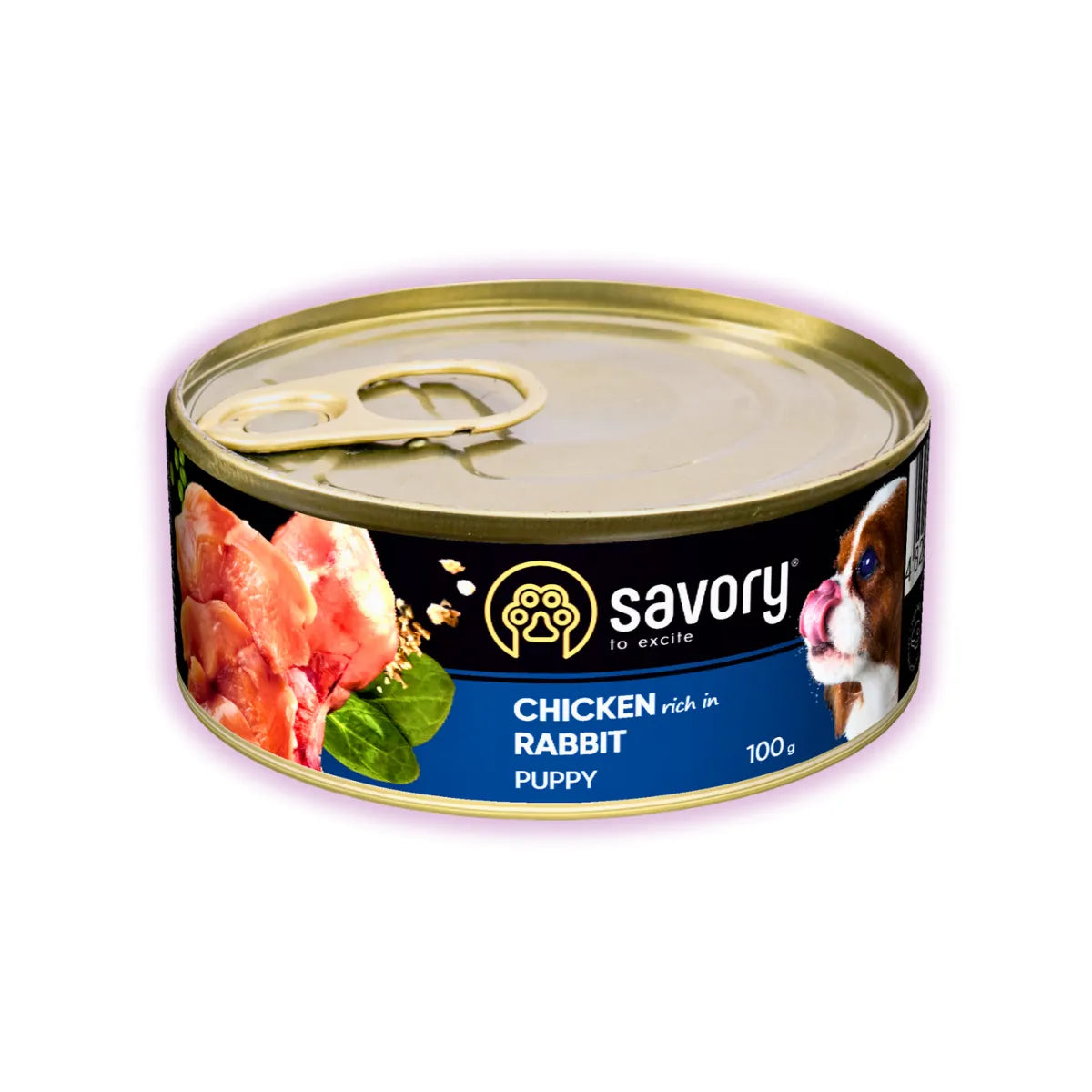 Savory Puppy вологий корм для цуценят 100 г - курка і кролик