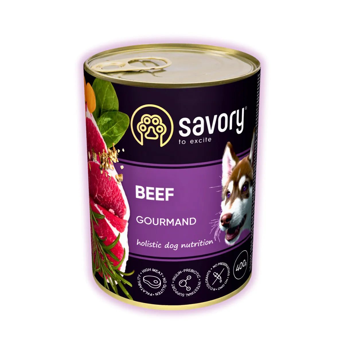Savory Adult вологий корм для собак 400 г - яловичина