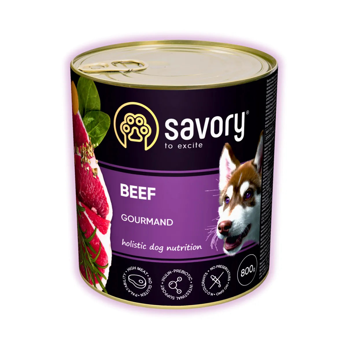 Savory Adult вологий корм для собак 800 г - яловичина