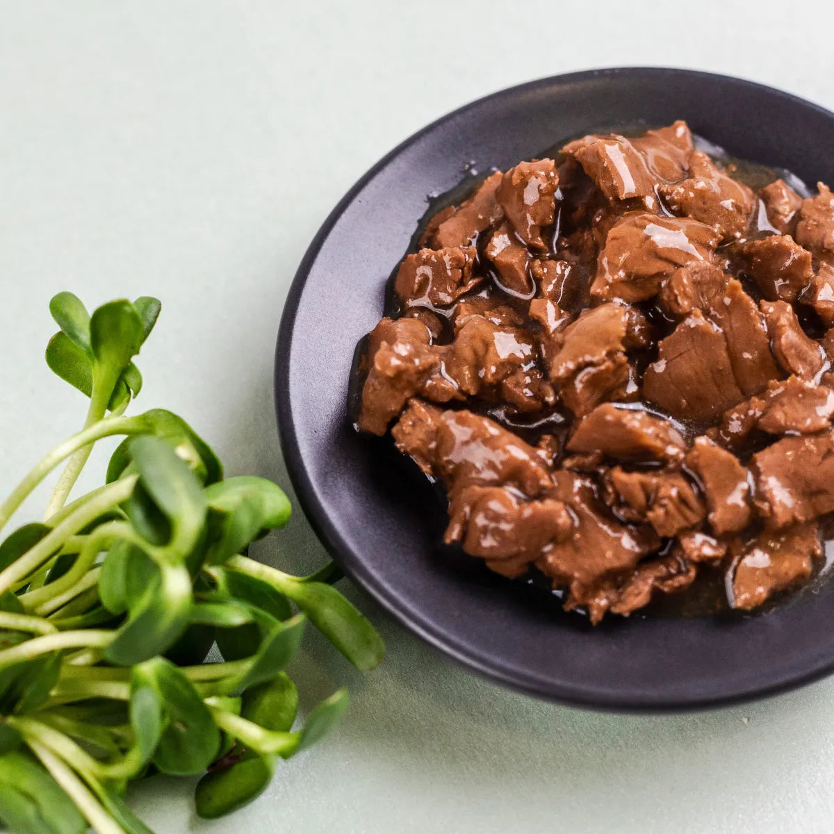 Savory Sterilized вологий корм для котів 85 г - ягня та журавлина, корм у мисці
