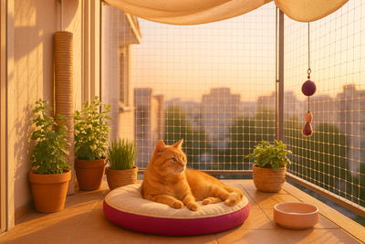 Як облаштувати безпечний балкон для котьо в квартирі 🐾