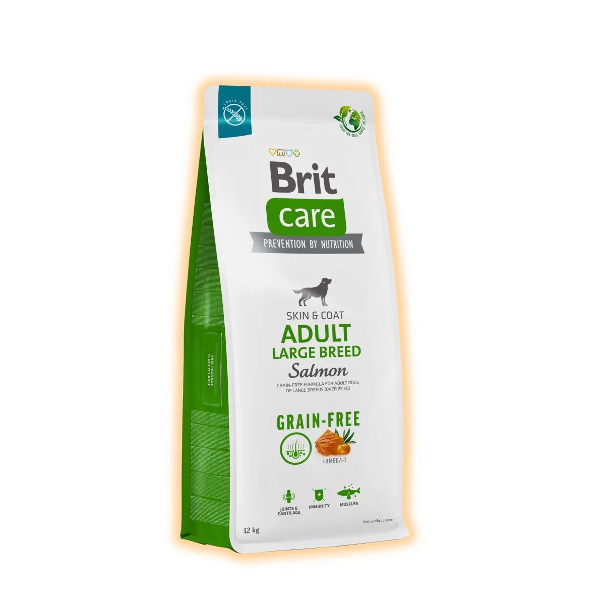 Cухий корм для собак Brit Care Grain-free Adult Large Breed 12 кг - лосось - pawow.com.ua