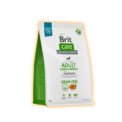 Cухий корм для собак Brit Care Grain-free Adult Large Breed 3 кг - лосось - pawow.com.ua