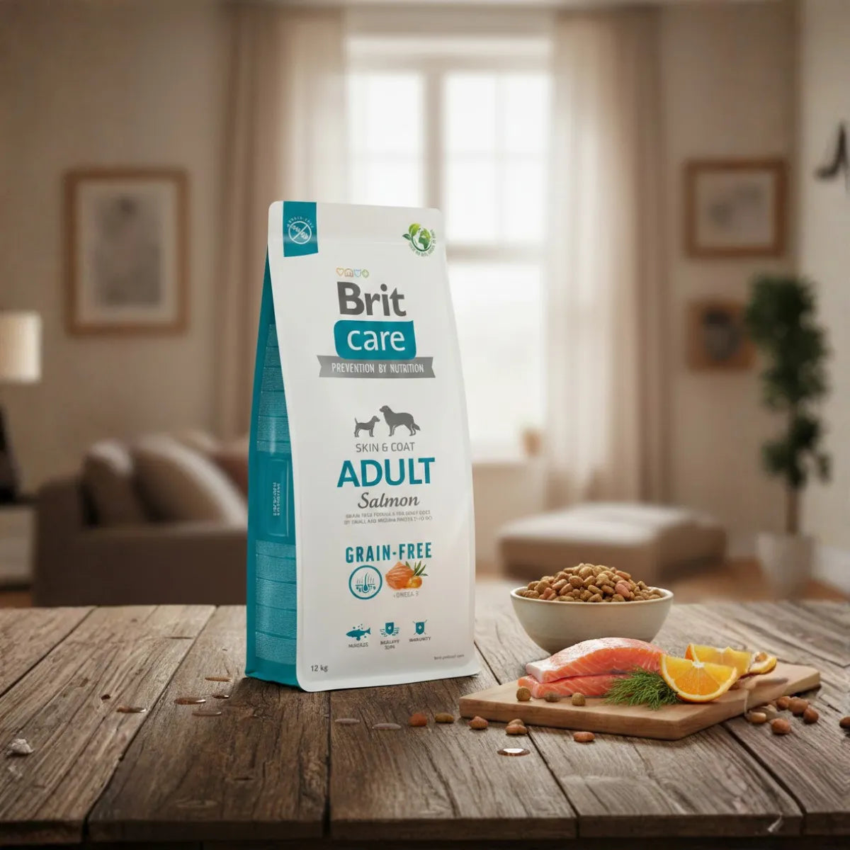 Brit Care Grain-free Adult сухий корм для собак - лосось, промо фото- pawow.com.ua