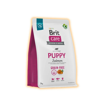 Cухий корм для цуценят Brit Care Grain-Free Puppy 3 кг - лосось - pawow.com.ua