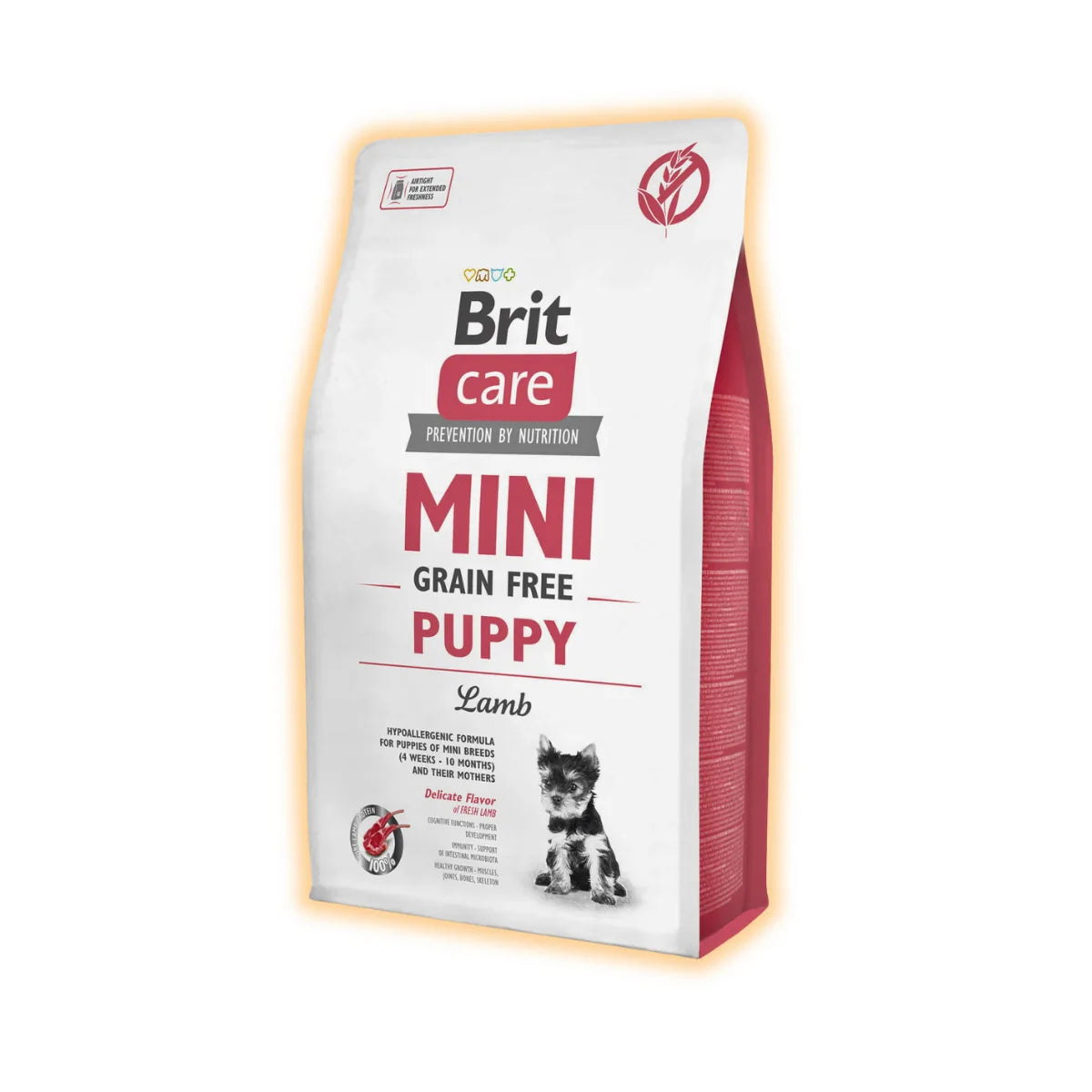 Cухий корм для цуценят Brit Care Mini GF Puppy 2 кг - ягня - pawow.com.ua