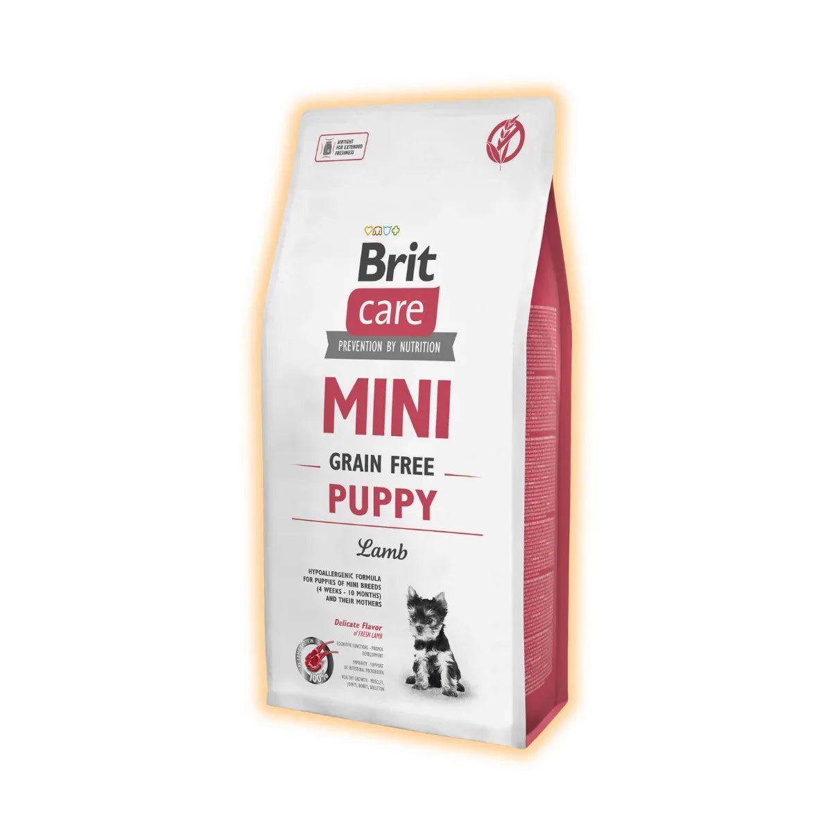 Cухий корм для цуценят Brit Care Mini GF Puppy 7 кг - ягня - pawow.com.ua