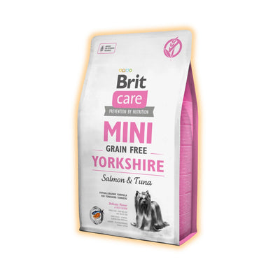 Cухий корм для собак Brit Care Mini GF Yorkshire 2 кг - лосось та тунець - pawow.com.ua