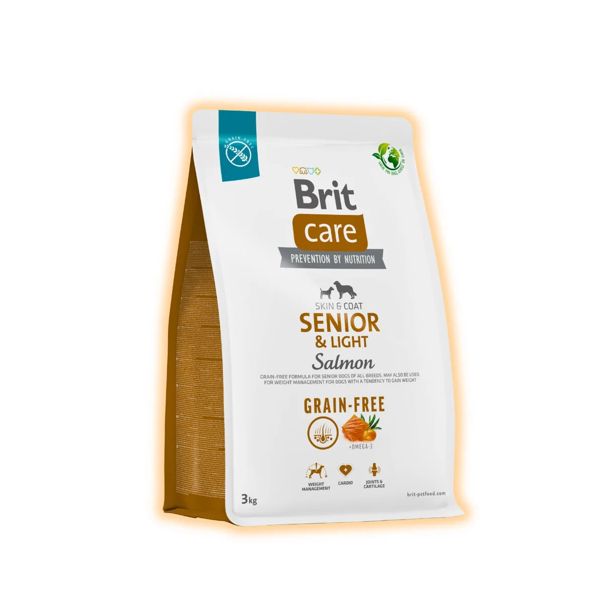 Brit Care Grain-free Senior&Light сухий корм для собак 3 кг - лосось - pawow.com.ua