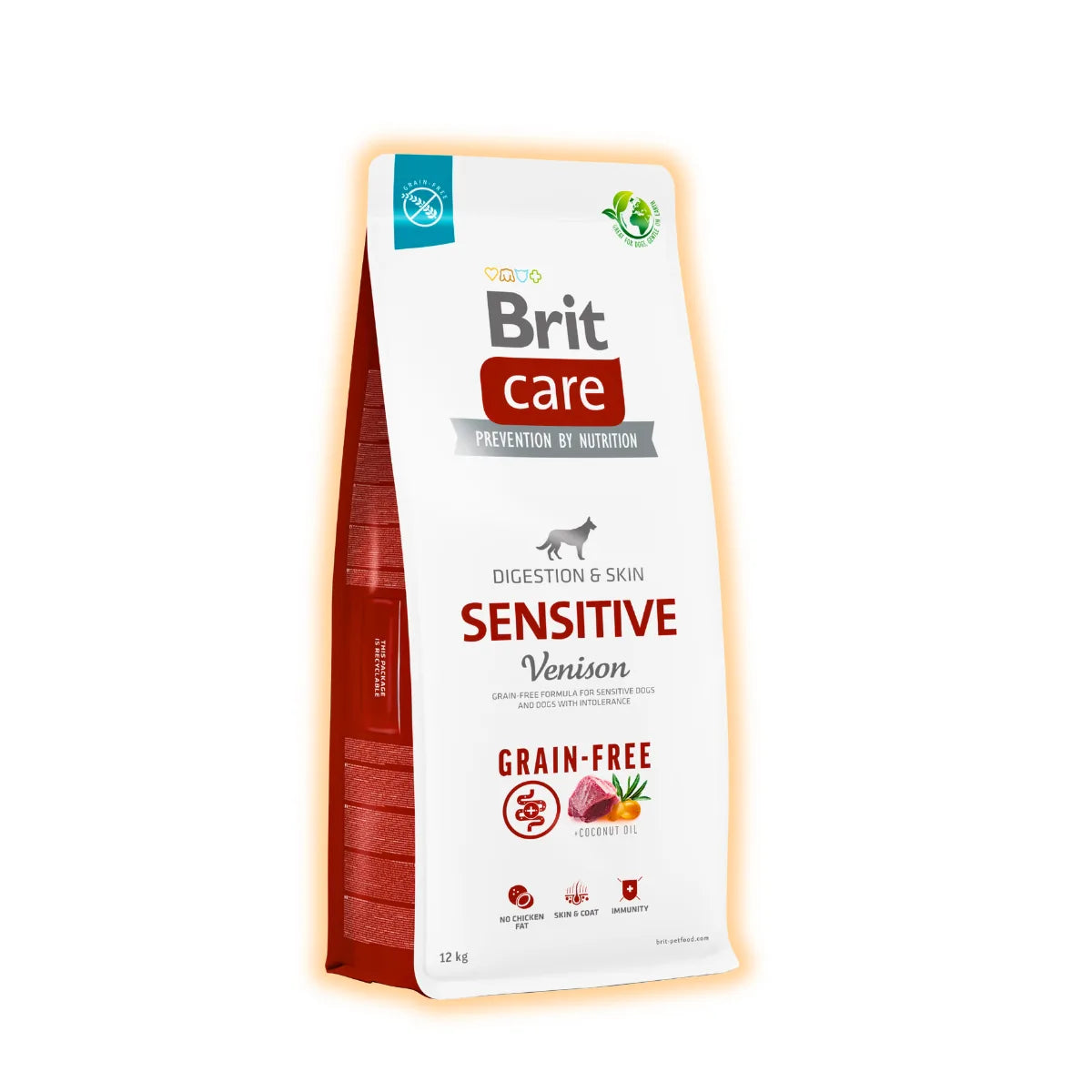 Brit Care Grain-free Sensitive сухий корм для собак 12 кг - оленина - pawow.com.ua