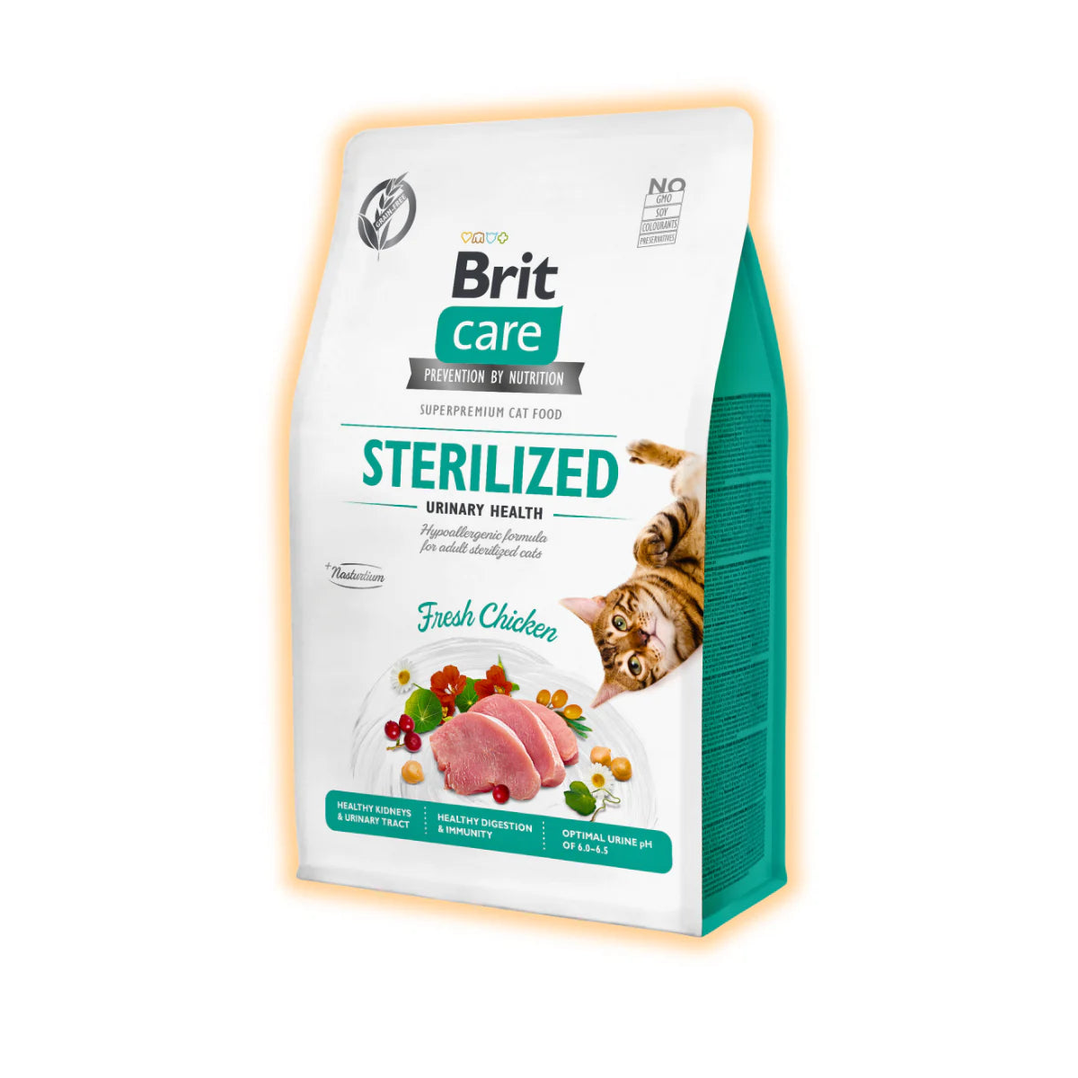 Сухий корм для котів Brit Care Cat Grain Free Sterilized Urinary Health 400 г - курка - pawow.com.ua
