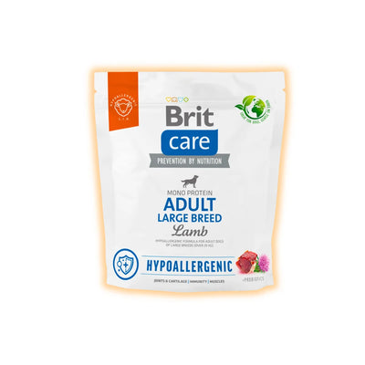 Brit Care Hypoallergenic Large Breed Adult сухий корм для собак 1 кг - ягня - pawow.com.ua