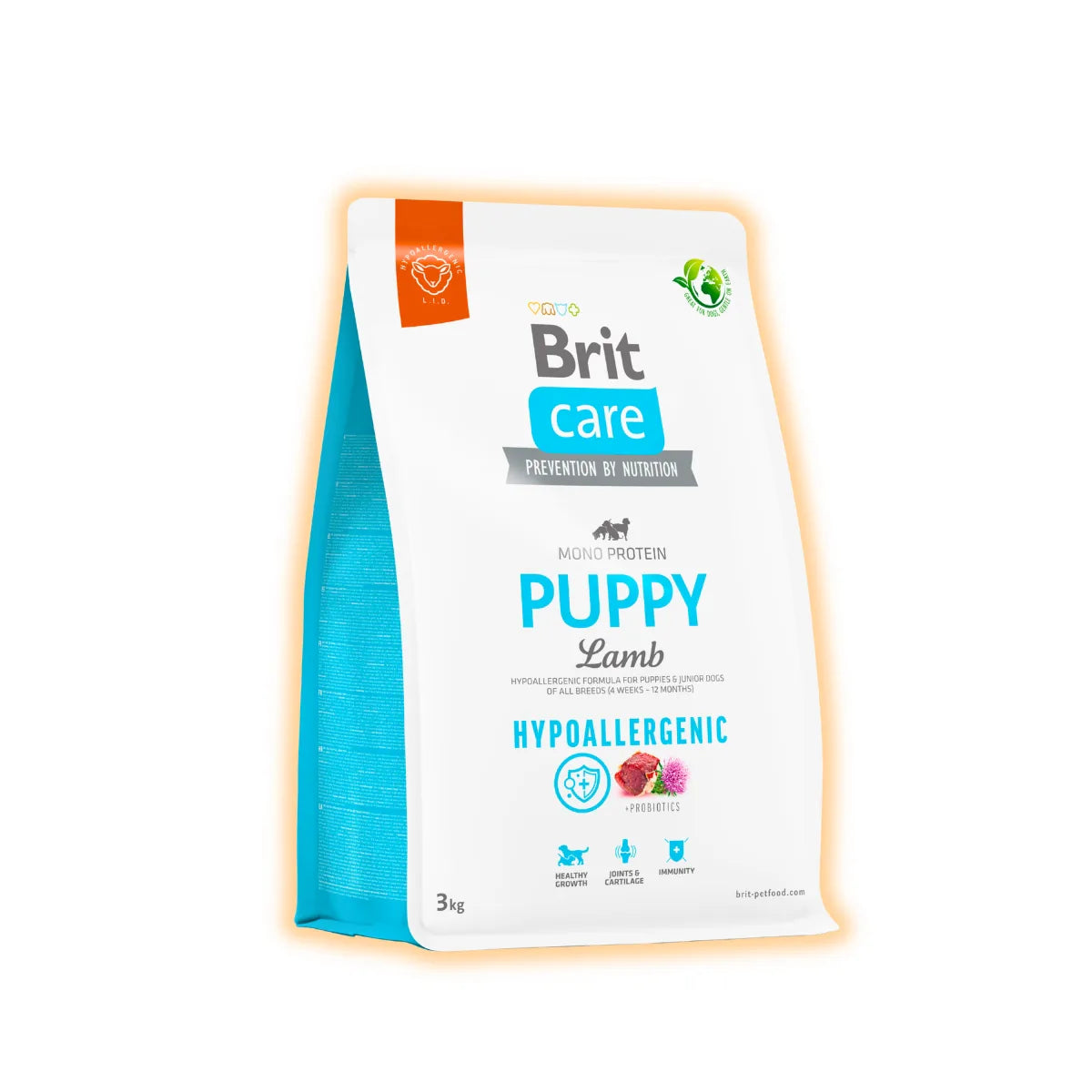 Brit Care Hypoallergenic Puppy сухий корм для цуценят 3 кг - ягня - pawow.com.ua
