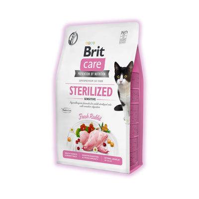 Brit Care Cat Grain Free Sterilized Sensitive сухий корм для котів 2 кг - кролик