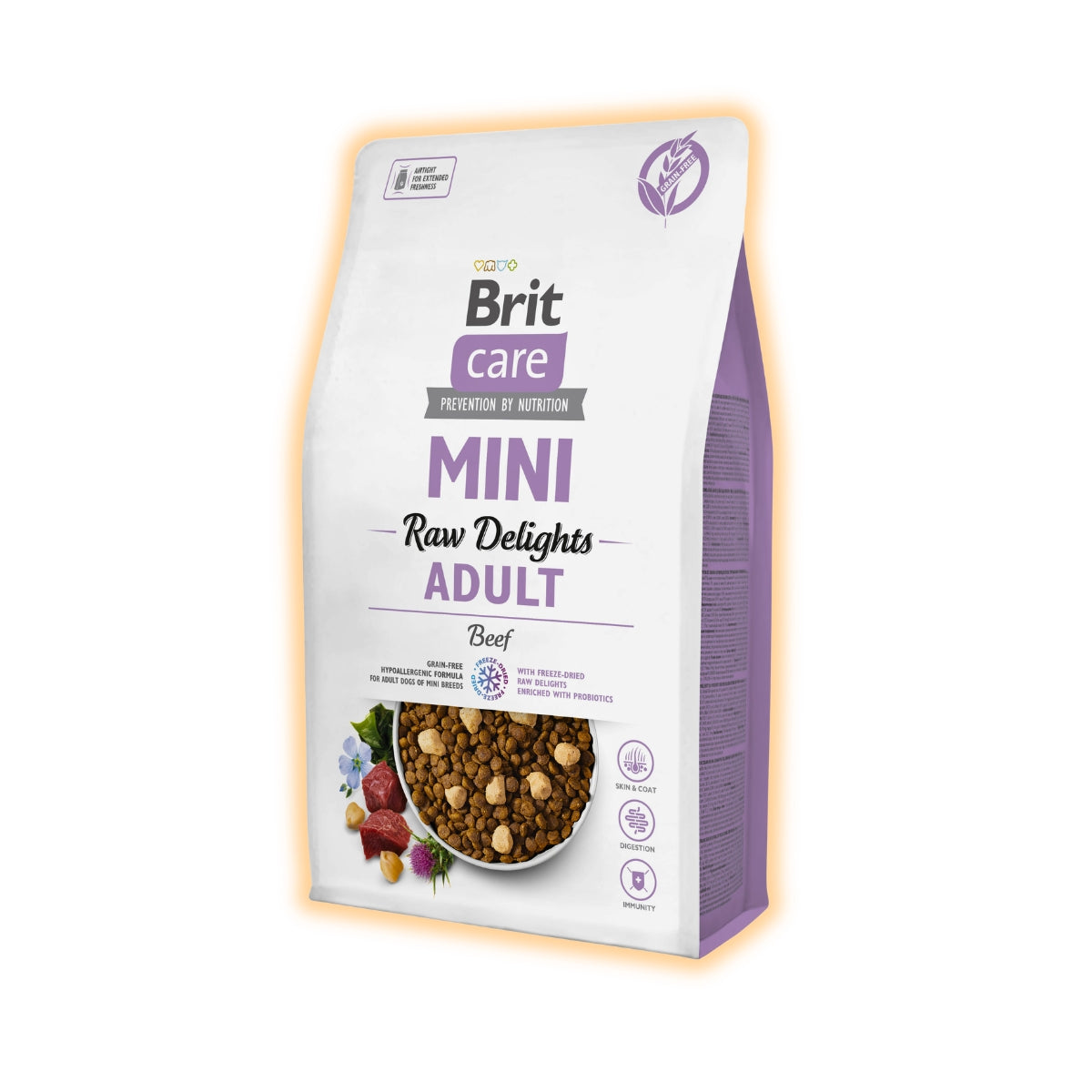 Cухий корм для собак Brit Care Mini Raw Delights Adult 2 кг - яловичина - pawow.com.ua