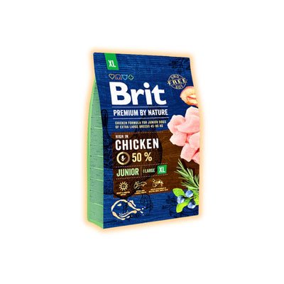 Cухий корм для цуценят Brit Premium Dog Junior XL 3 кг - курка - pawow.com.ua