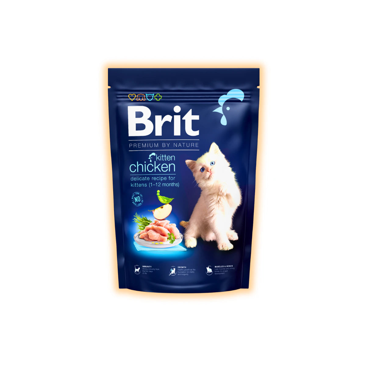 Cухий корм для кошенят Brit Premium by Nature Cat Kitten 1.5 кг - курка - pawow.com.ua