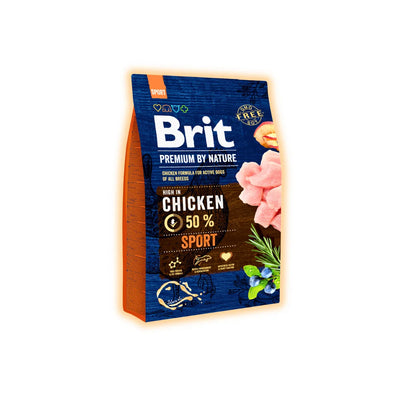 Cухий корм для собак Brit Premium Sport 3 кг - курка - pawow.com.ua