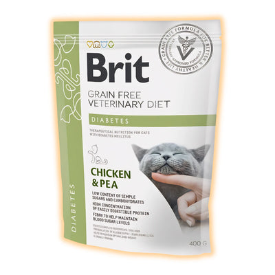 Сухий корм для котів Brit GF Veterinary Diet Diabetes 400 г - курка - pawow.com.ua
