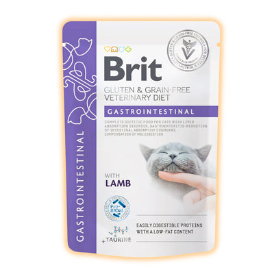 Вологий корм для котів Brit Veterinary Diet Gastrointestinal 85 г - ягня - pawow.com.ua
