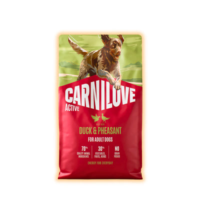 Корм сухий Carnilove Active Duck & Pheasant для cобак качка і фазан 4 кг - pawow.com.ua