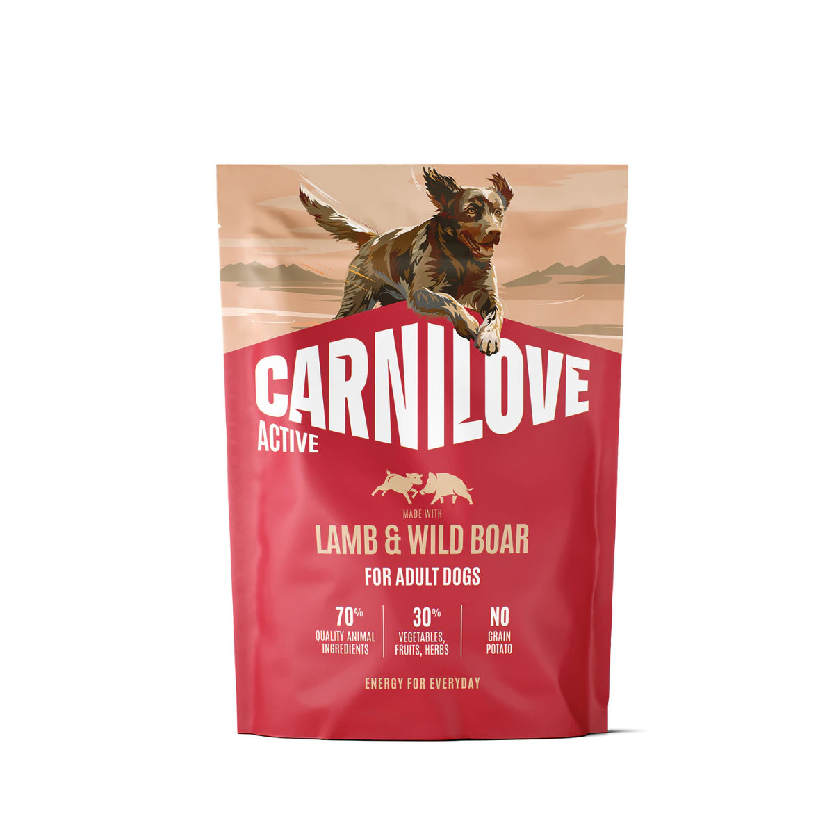 Корм сухий Carnilove Active Lamb & Wild Boar для собак ягня і дикий кабан 1.5 кг - pawow.com.ua