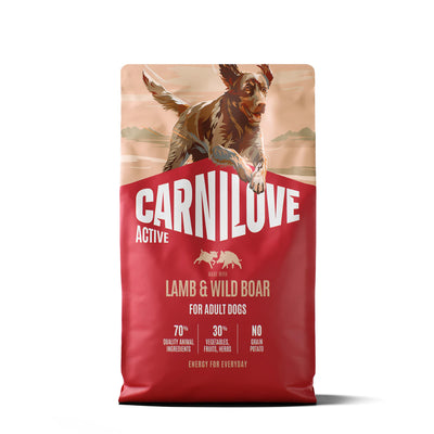 Корм сухий Carnilove Active Lamb & Wild Boar для собак ягня і дикий кабан 4 кг - pawow.com.ua